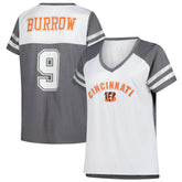 Joe Burrow Women's Plus Size Bling V-Neck T-Shirt - Cincinnati Bengals