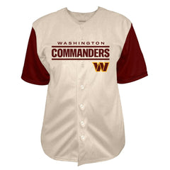 Jayden Daniels Big & Tall Baseball Button-Up Shirt - Washington Commanders
