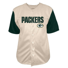 Jordan Love Big & Tall Baseball Button-Up Shirt - Green Bay Packers
