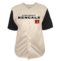 Joe Burrow Big & Tall Baseball Button-Up Shirt - Cincinnati Bengals