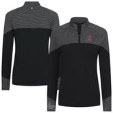 MLB Arizona Diamondbacks Levelwear Women's Classic Stripes Insignia 2.0 Raglan Quarter-Zip Top