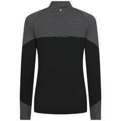 MLB San Diego Padres Levelwear Women's Classic Stripes Insignia 2.0 Raglan Quarter-Zip Top