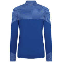 MLB Kansas City Royals Levelwear Women's Classic Stripes Insignia 2.0 Raglan Quarter-Zip Top