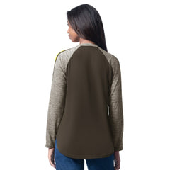 MLB San Diego Padres G-III 4Her by Carl Banks Women's Top Dog Raglan Long Sleeve V-Neck T-Shirt
