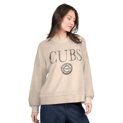 MLB Chicago Cubs G-III 4Her by Carl Banks Women's Oversized Vet II Sweatshirt