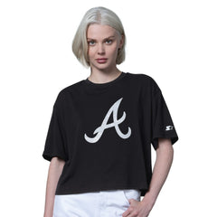 MLB Atlanta Braves Starter Women's Holy Grail Boxy Cropped T-Shirt