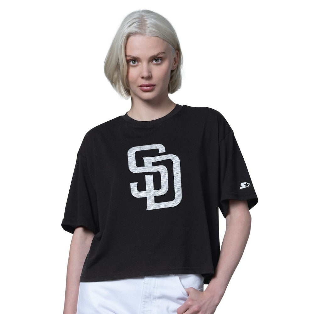 MLB San Diego Padres Starter Women's Holy Grail Boxy Cropped T-Shirt
