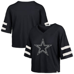 '47 Women's Premier Scout Cropped V-Neck T-Shirt - Dallas Cowboys