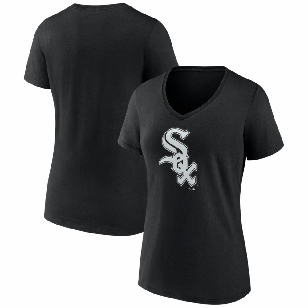 MLB Chicago White Sox Women's Logo V-Neck T-Shirt