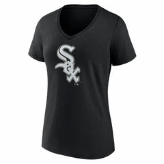 MLB Chicago White Sox Women's Logo V-Neck T-Shirt