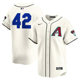 MLB Arizona Diamondbacks Nike Home 2025 Jackie Robinson Day Limited Jersey – Cream