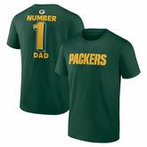 #1 Dad Jersey T-Shirt - Green Bay Packers