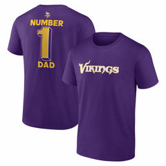 #1 Dad Jersey T-Shirt - Minnesota Vikings