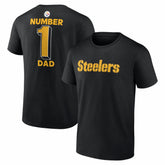 #1 Dad Jersey T-Shirt - Pittsburgh Steelers
