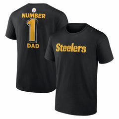#1 Dad Jersey T-Shirt - Pittsburgh Steelers