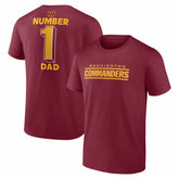 #1 Dad Jersey T-Shirt - Washington Commanders