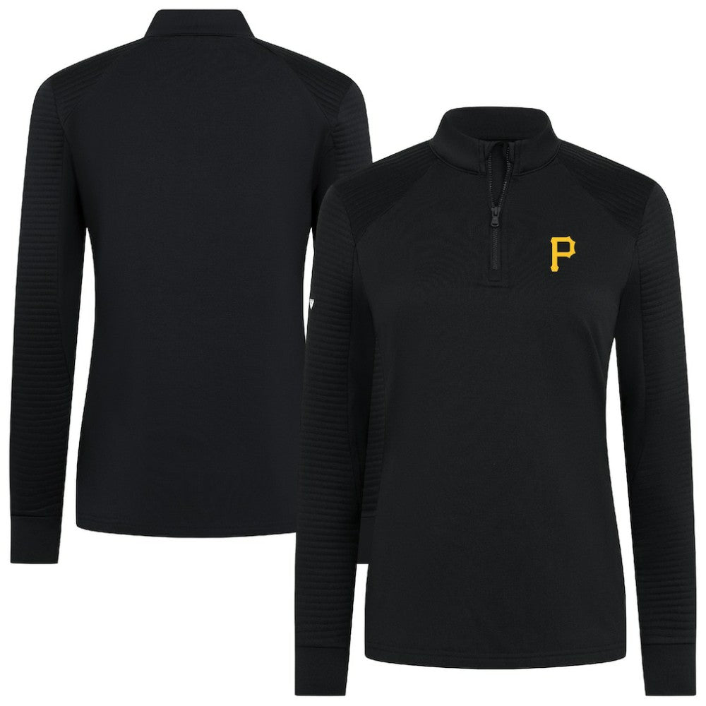 MLB Pittsburgh Pirates Levelwear Women's Power Insignia 2.0 Quarter-Zip Pullover Top