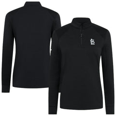MLB St. Louis Cardinals Levelwear Women's Power Insignia 2.0 Quarter-Zip Pullover Top