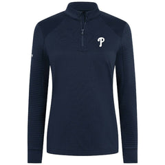 MLB Philadelphia Phillies Levelwear Women's Power Insignia 2.0 Quarter-Zip Pullover Top