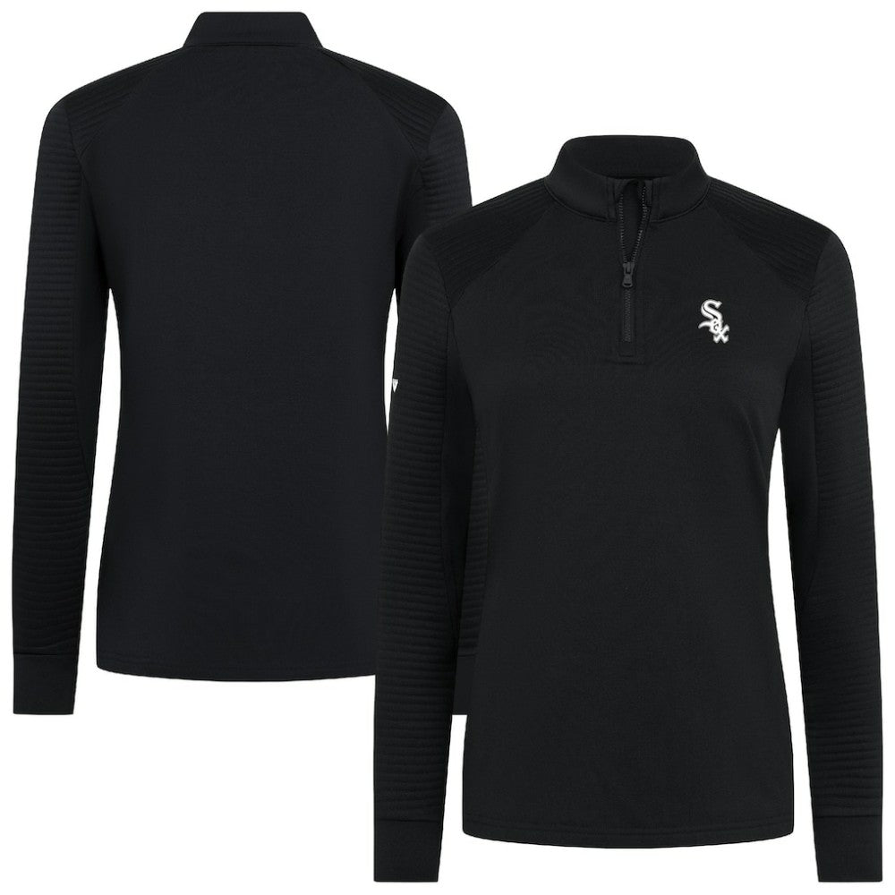 MLB Chicago White Sox Levelwear Women's Power Insignia 2.0 Quarter-Zip Pullover Top