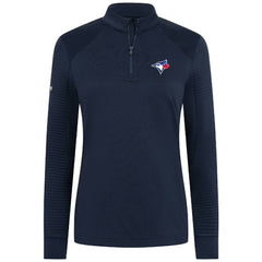 MLB Toronto Blue Jays Levelwear Women's Power Insignia 2.0 Quarter-Zip Pullover Top