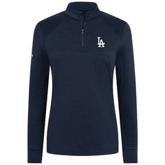 MLB Los Angeles Dodgers Levelwear Women's Power Insignia 2.0 Quarter-Zip Pullover Top