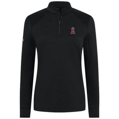 MLB Los Angeles Angels Levelwear Women's Power Insignia 2.0 Quarter-Zip Pullover Top