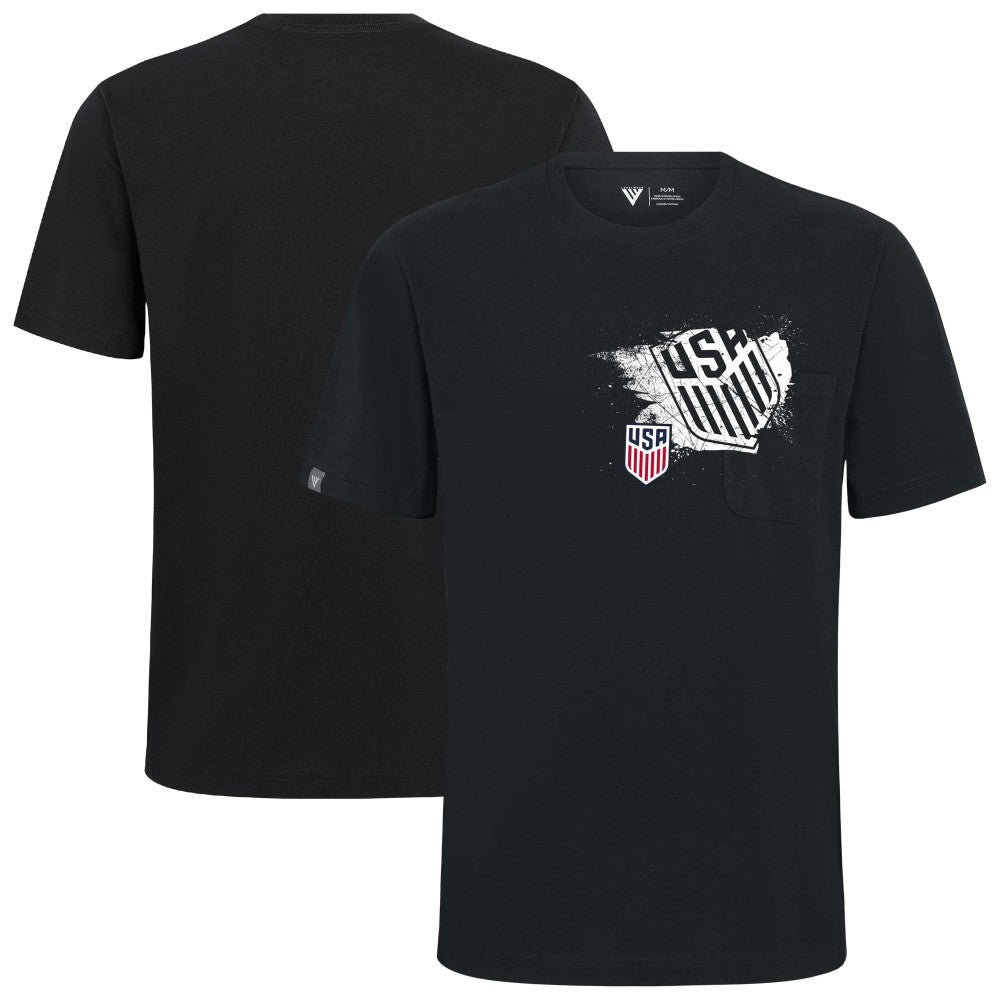 USMNT Levelwear Focal Blasted T-Shirt - Black
