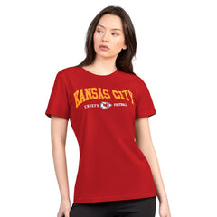 G-III 4Her by Carl Banks Women's Super-Slim Lightweight Winning Crew T-Shirt - Kansas City Chiefs