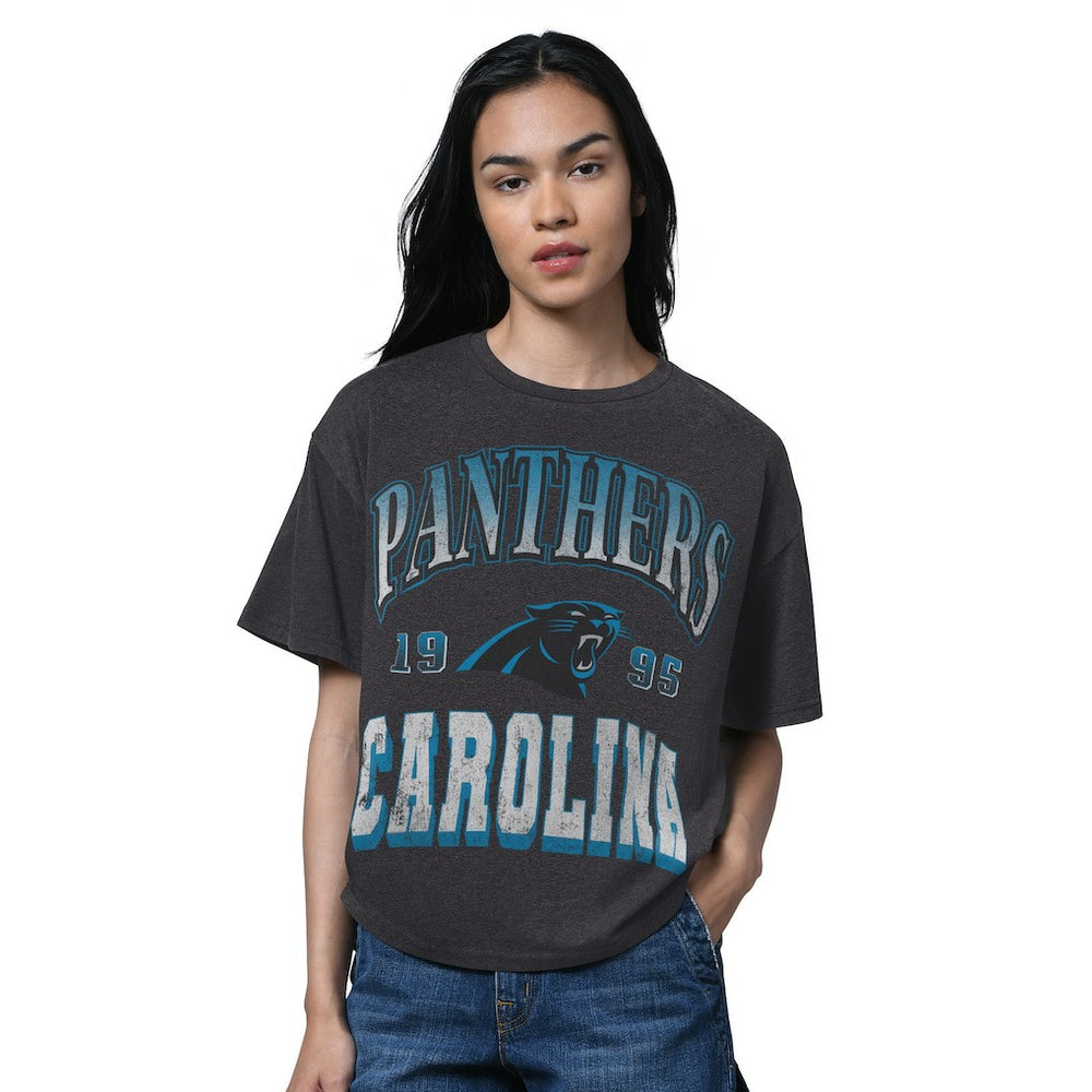 Starter Women's Oversized Hall of Fame T-Shirt - Carolina Panthers