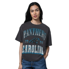 Starter Women's Oversized Hall of Fame T-Shirt - Carolina Panthers