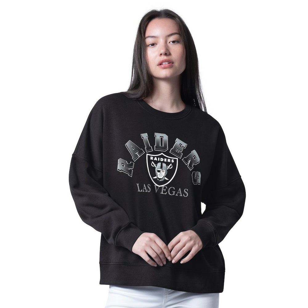 G-III 4Her by Carl Banks Women's Oversized Feud Sweatshirt - Las Vegas Raiders