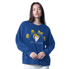 G-III 4Her by Carl Banks Women's Oversized Feud Sweatshirt - Los Angeles Rams