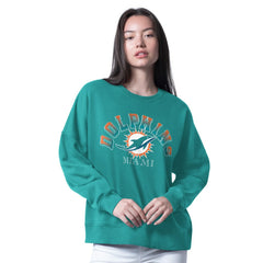 G-III 4Her by Carl Banks Women's Oversized Feud Sweatshirt - Miami Dolphins