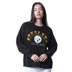 G-III 4Her by Carl Banks Women's Oversized Feud Sweatshirt - Pittsburgh Steelers