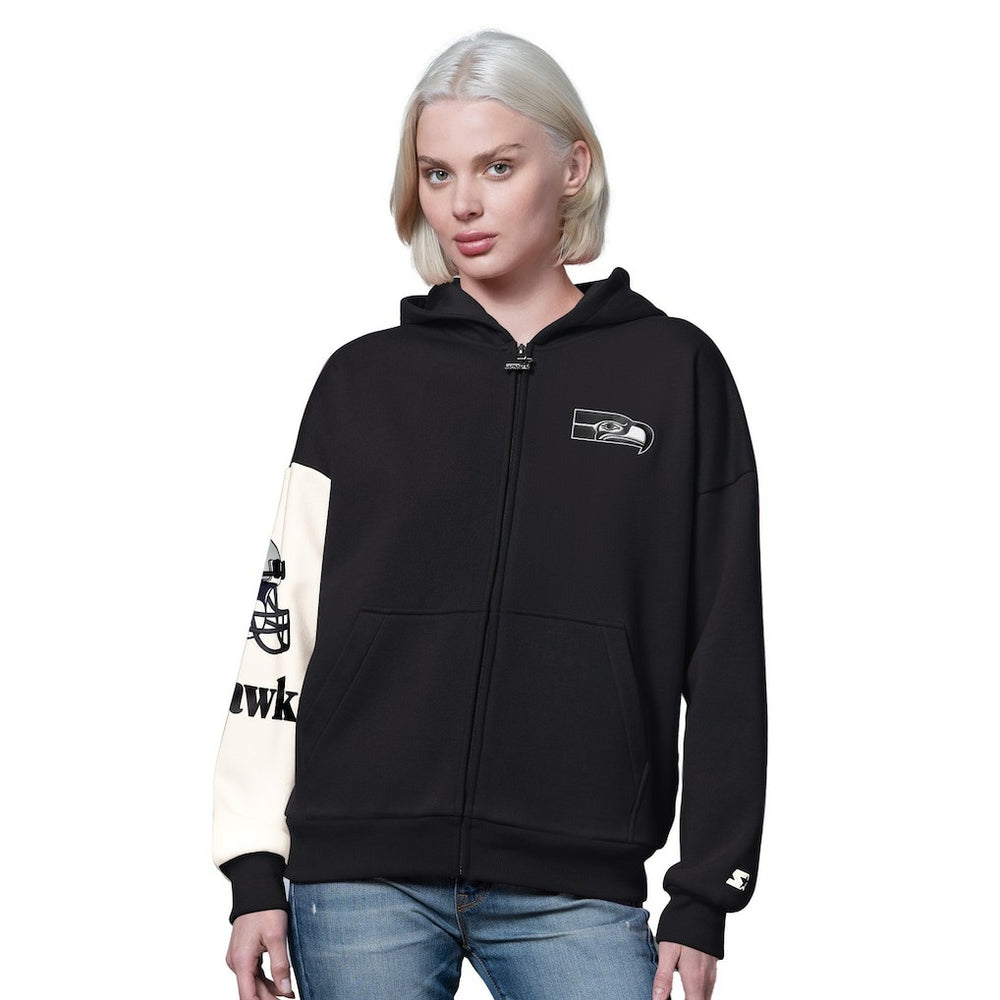 Starter Women's 4th Down Full-Zip Hoodie - Seattle Seahawks