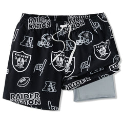 Chubbies The Neon 5.5" Classic Lined Swim Trunks - Las Vegas Raiders