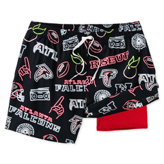 Chubbies The Neon 5.5" Classic Lined Swim Trunks - Atlanta Falcons