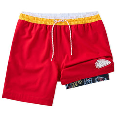 Chubbies 5.5" Classic Lined Swim Trunks - Kansas City Chiefs