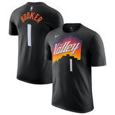 NBA Devin Booker Phoenix Suns Unisex 2025/26 City Edition Name & Number T-Shirt