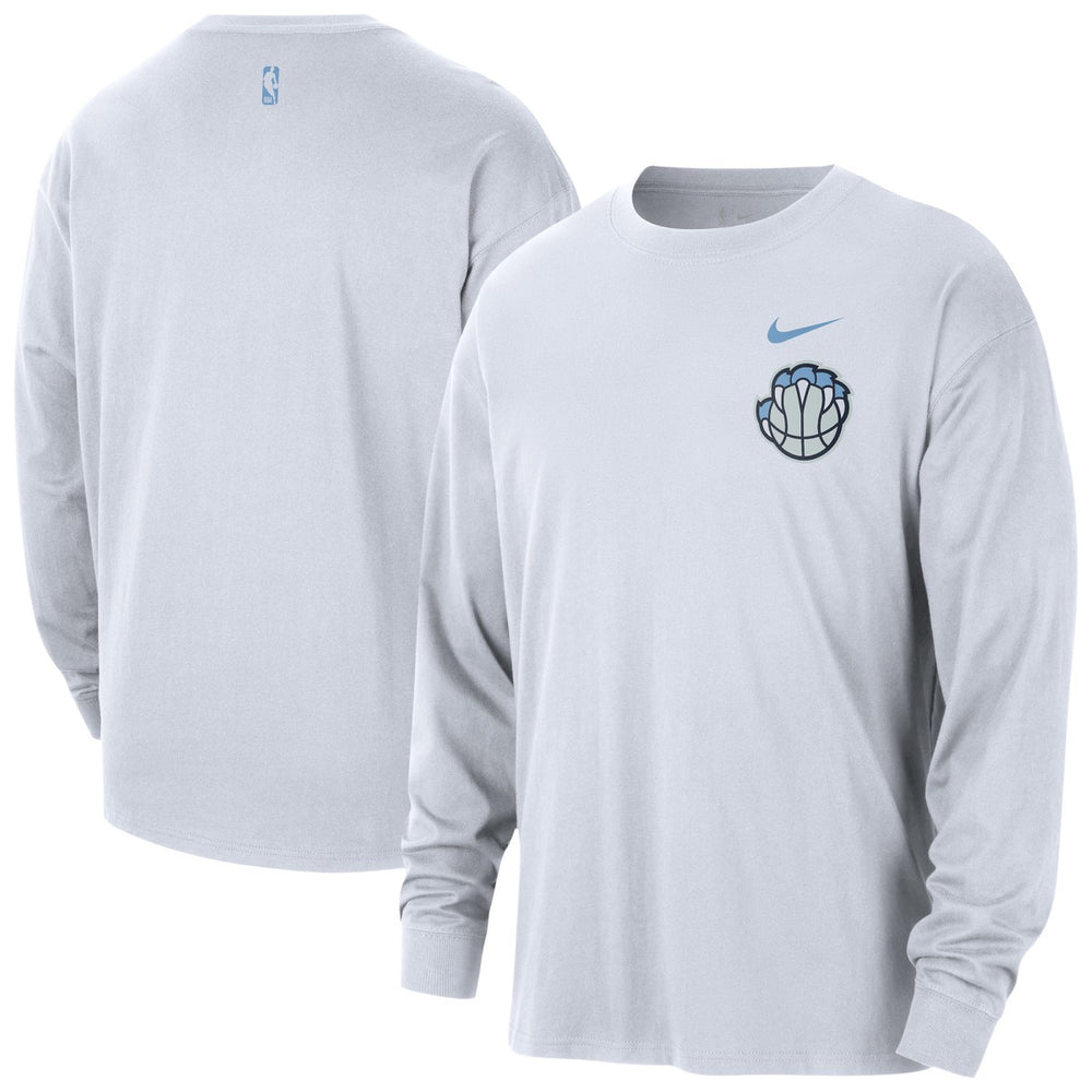 NBA Memphis Grizzlies 2025/26 City Edition Remix Essential Logo Long Sleeve T-Shirt
