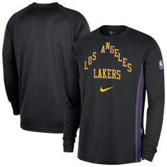 NBA Los Angeles Lakers 2025/26 City Edition Authentic Pregame Dri-FIT Long Sleeve Shooting T-Shirt