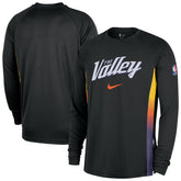 NBA Phoenix Suns 2025/26 City Edition Authentic Pregame Dri-FIT Long Sleeve Shooting T-Shirt