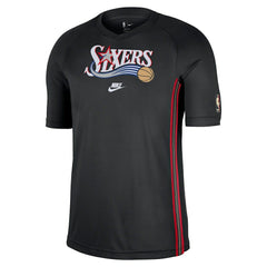 NBA Philadelphia 76ers Classic Edition Hardwood Classics Authentic Game Shooting T-Shirt