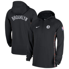 NBA Brooklyn Nets 2025/26 City Edition Remix Authentic On-Court Quarter-Zip Dri-FIT Hooded Jacket