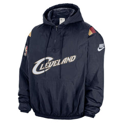 NBA Cleveland Cavaliers Hardwood Classics Therma-FIT Half-Zip Hooded Windbreaker sale
