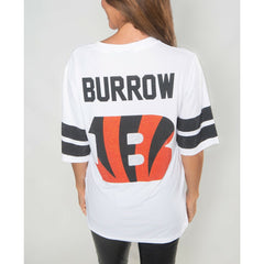Joe Burrow Cuce Women's Crystal V-Neck Tunic - Cincinnati Bengals