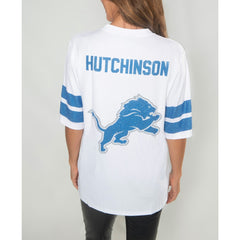 Aidan Hutchinson Cuce Women's Crystal V-Neck Tunic - Detroit Lions