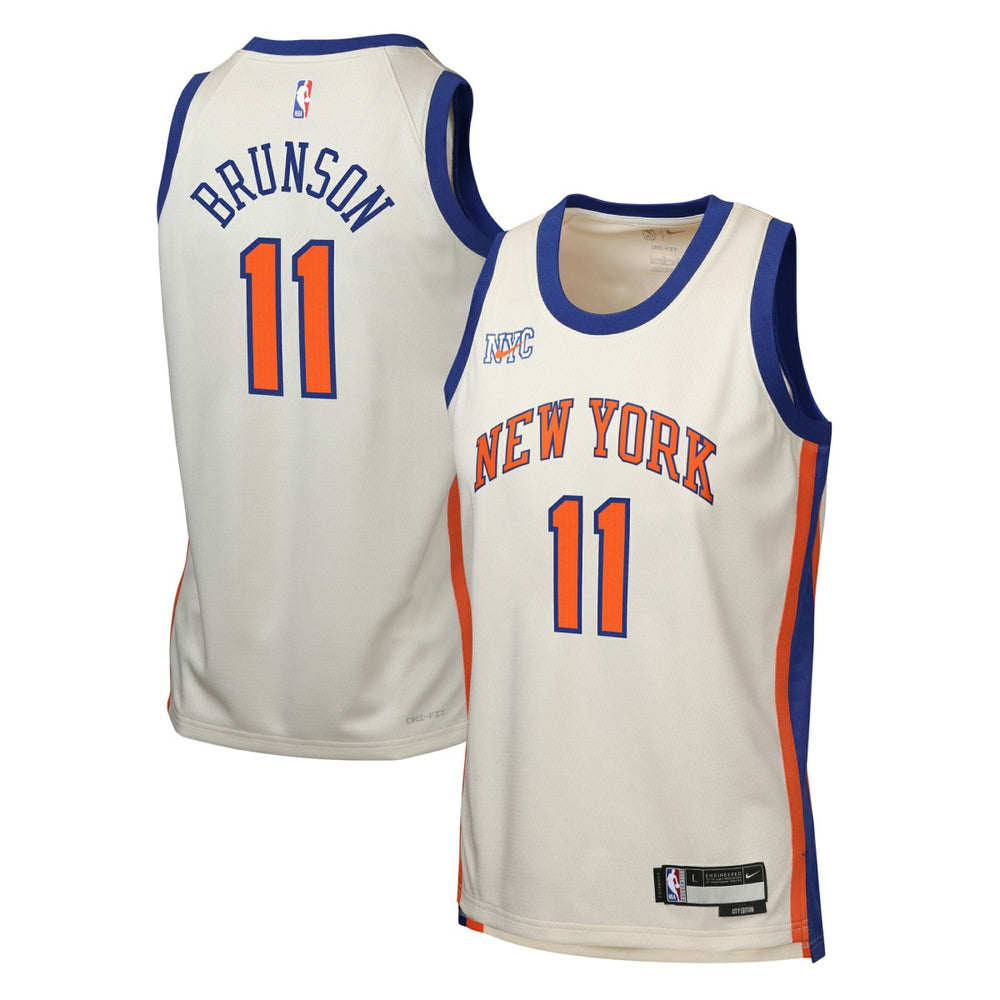 NBA Jalen Brunson New York Knicks Youth 2025/26 City Edition Swingman Jersey