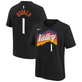 NBA Devin Booker Phoenix Suns Youth 2025/26 City Edition Name & Number T-Shirt
